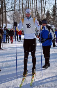Александр Архипов, на старте лыжных соревнований на приз Галиева, 2010 год