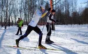 Александр Архипов, старт на лыжных соревнованиях на приз Галиева, 2010 год